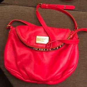 Marc Jacobs Neon Pink Hobo Style purse